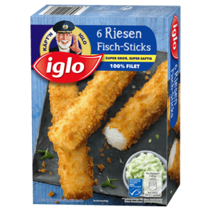 Iglo Riesen-Fisch-Sticks 360g, 6 Stück